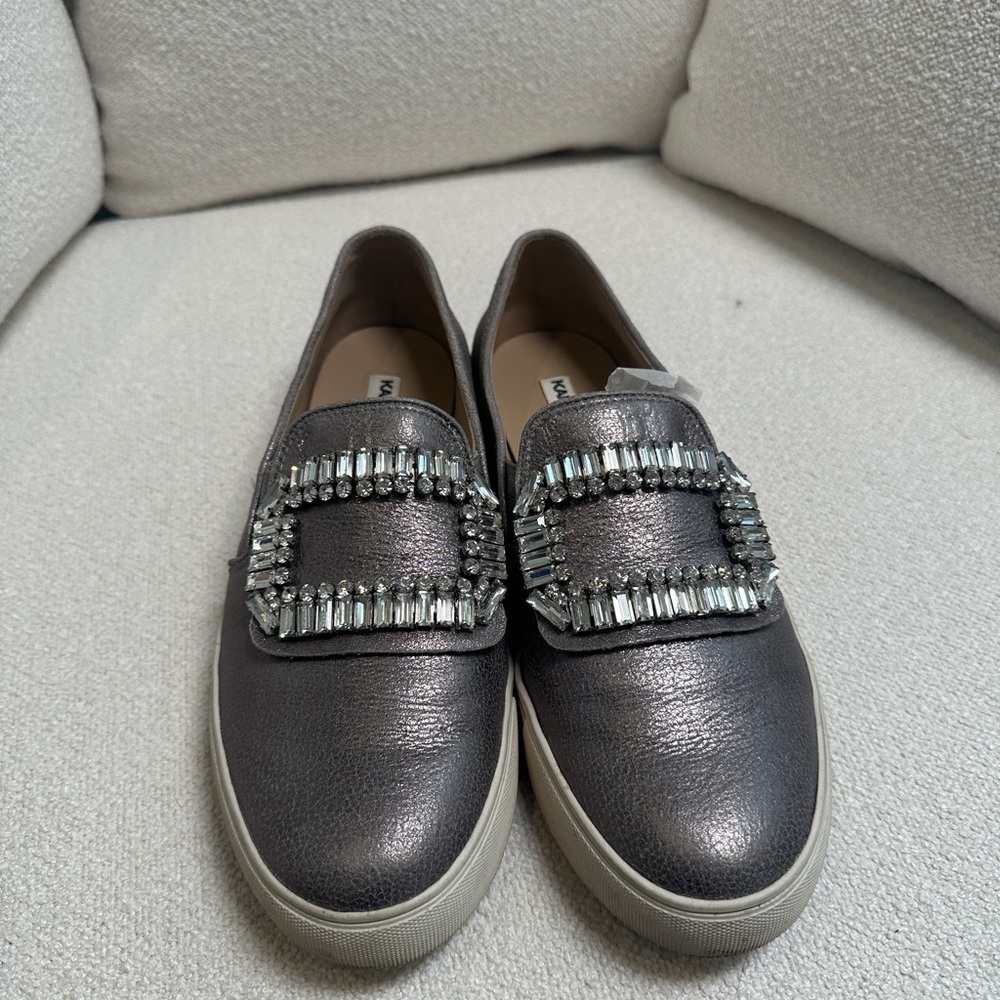 KARL LAGERFELD Ermine Rhinestone Slip On